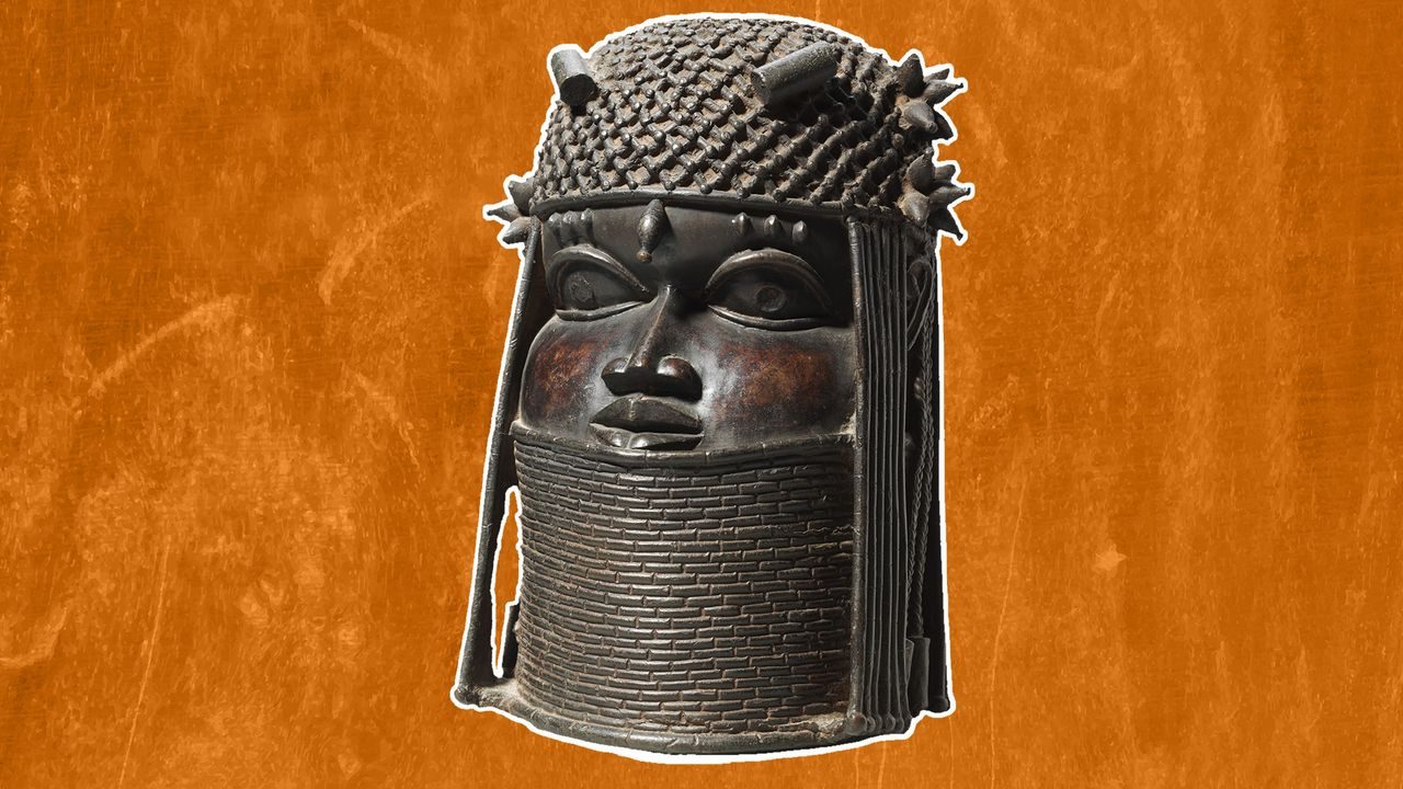 Bust din alamă de 500 de ani păzește amintirea unui rege african